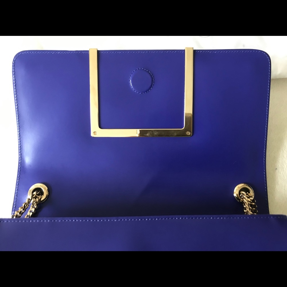 ICONIC JIMMY CHOO Violet Alba Shoulder Chain bag Retail$1690 - Picture 12 of 14